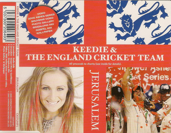 keedie and the england cricket team - Jerusalem - Cd