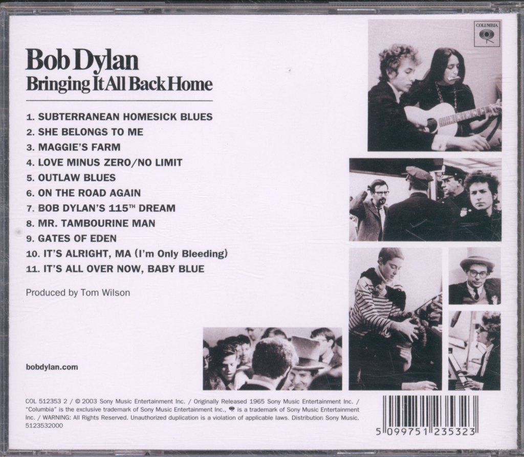 Bob Dylan - Bringing It All Back Home - Cd