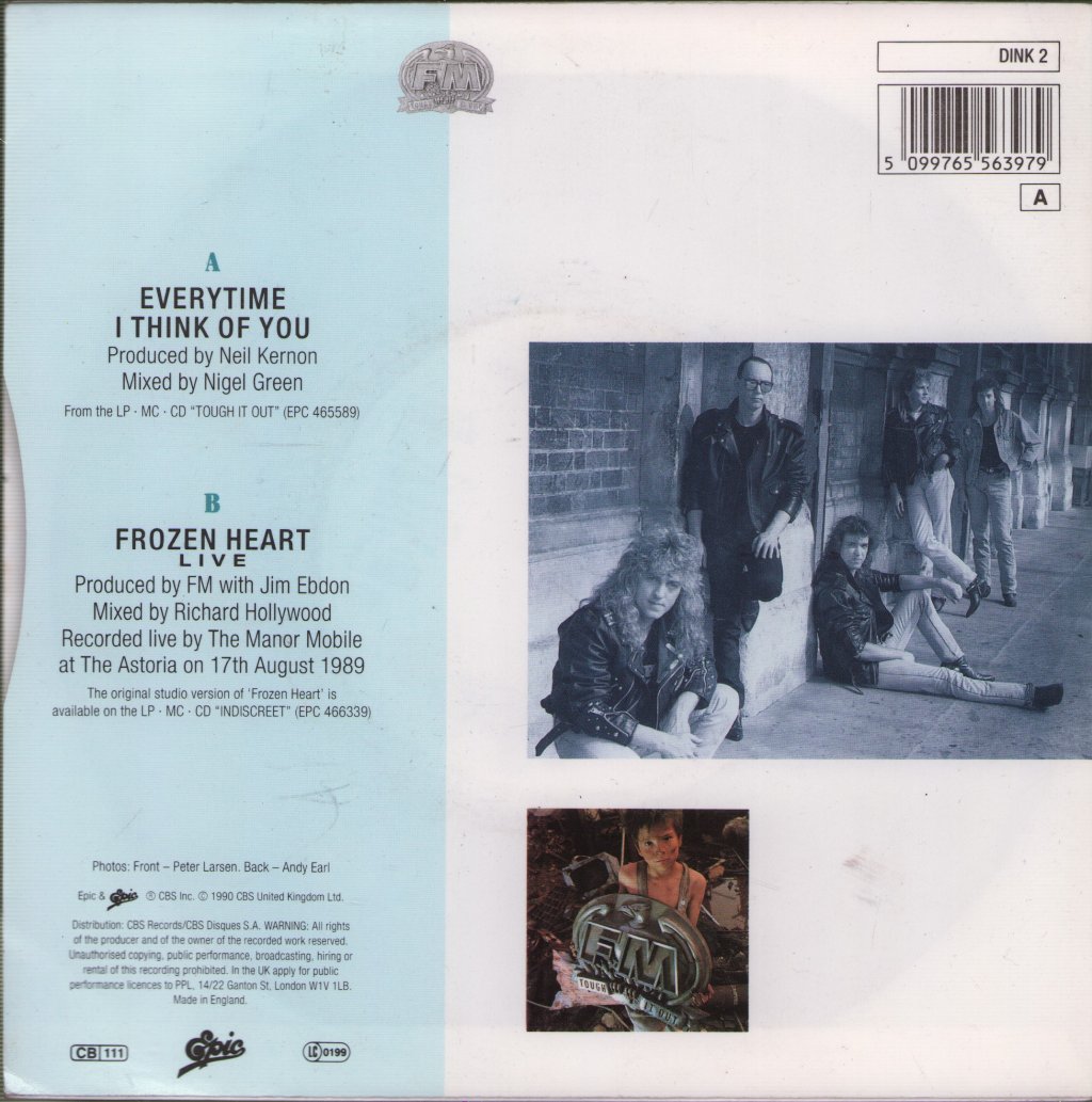 Fm (Uk Rock Group) - Everytime I Think Of You - 7 Inch