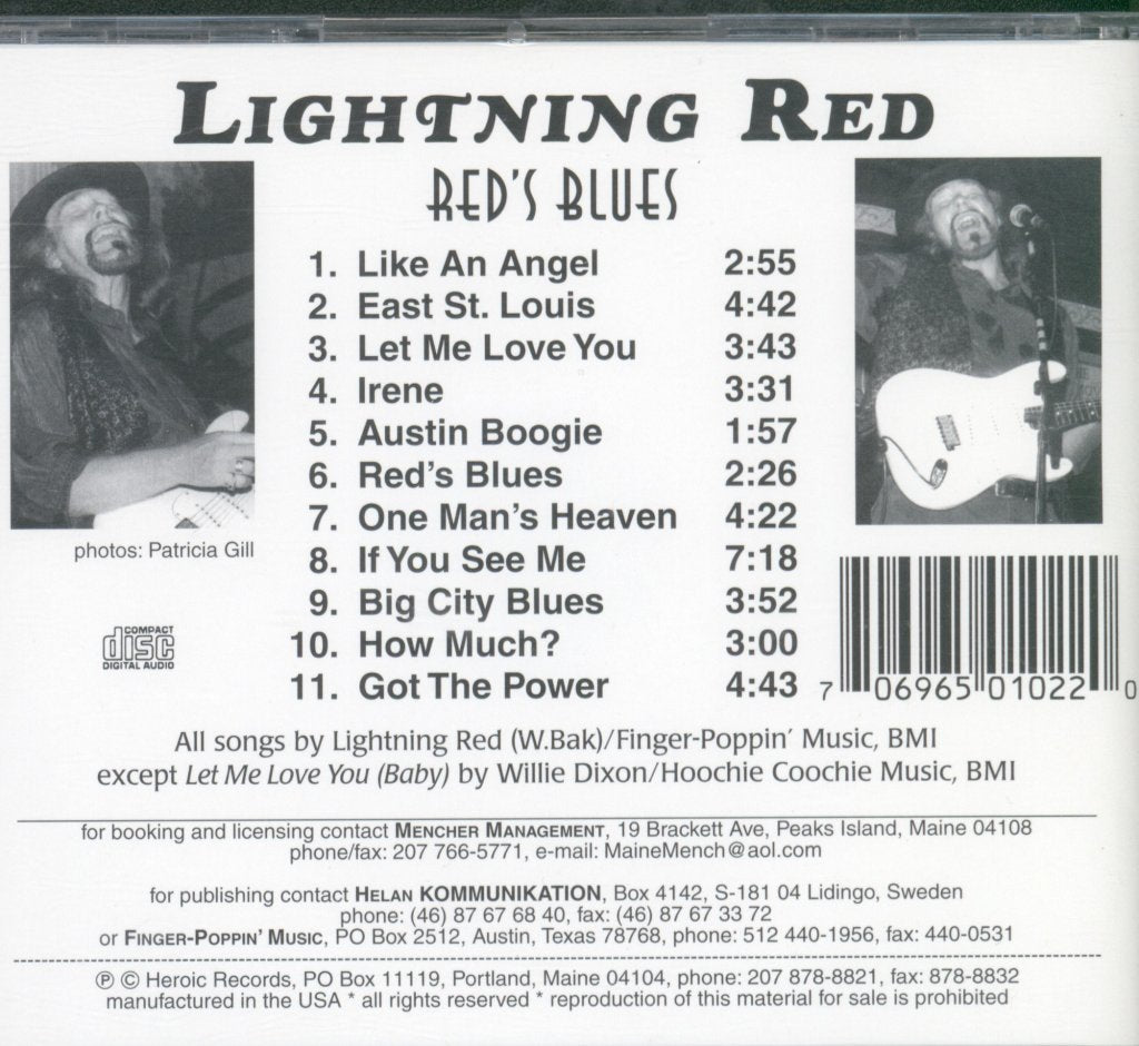 Lightning Red - Red's Blues - Cd