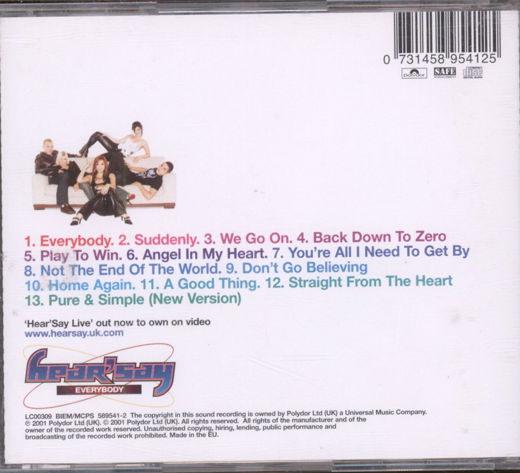 Hearsay - Everybody - Cd