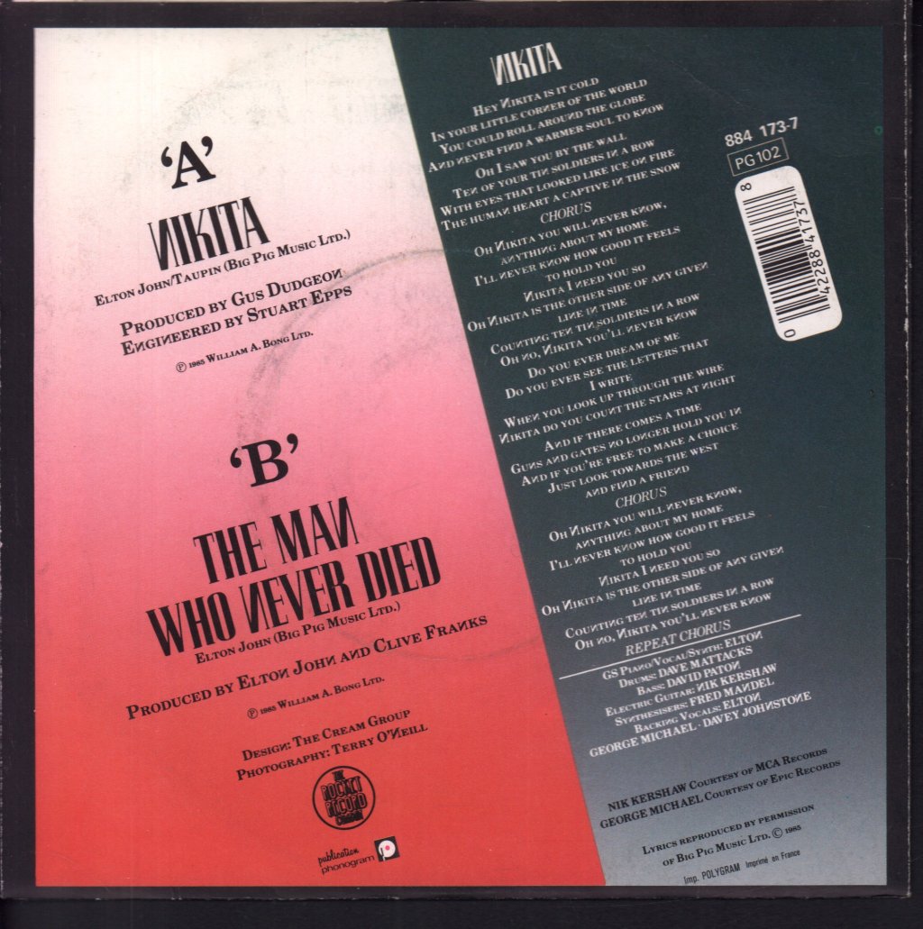 Elton John - Nikita - 7 Inch