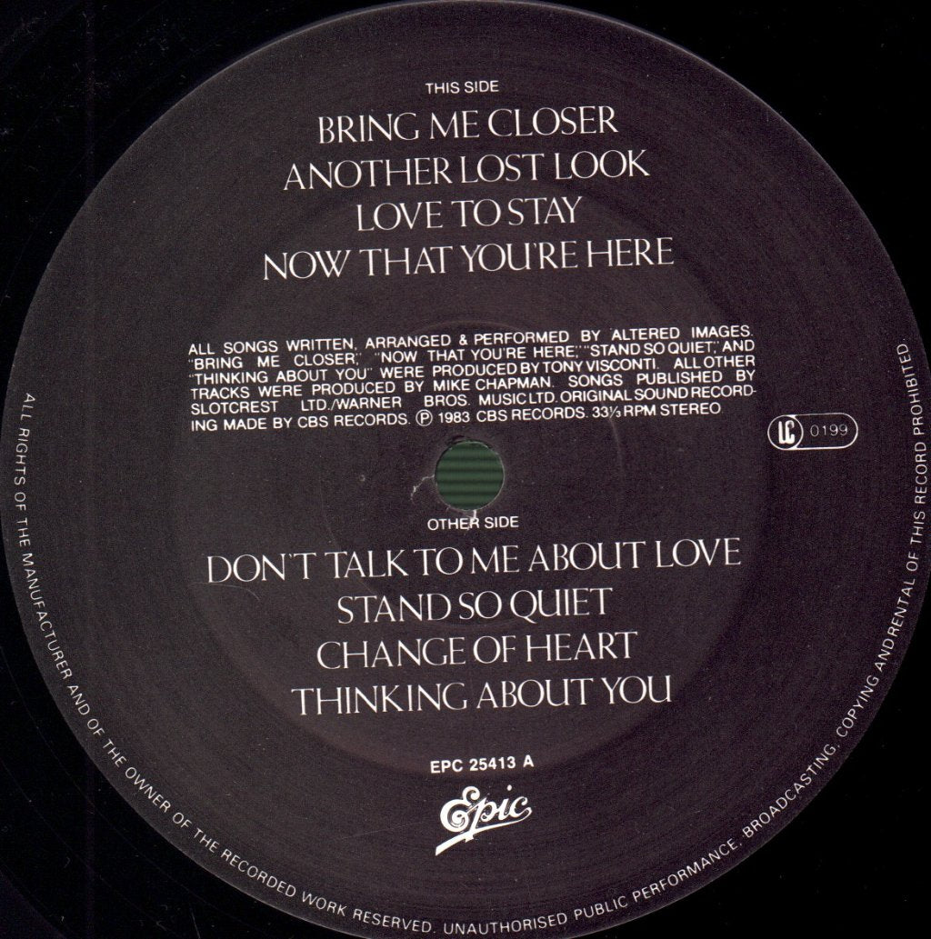 Altered Images - Bite - Lp