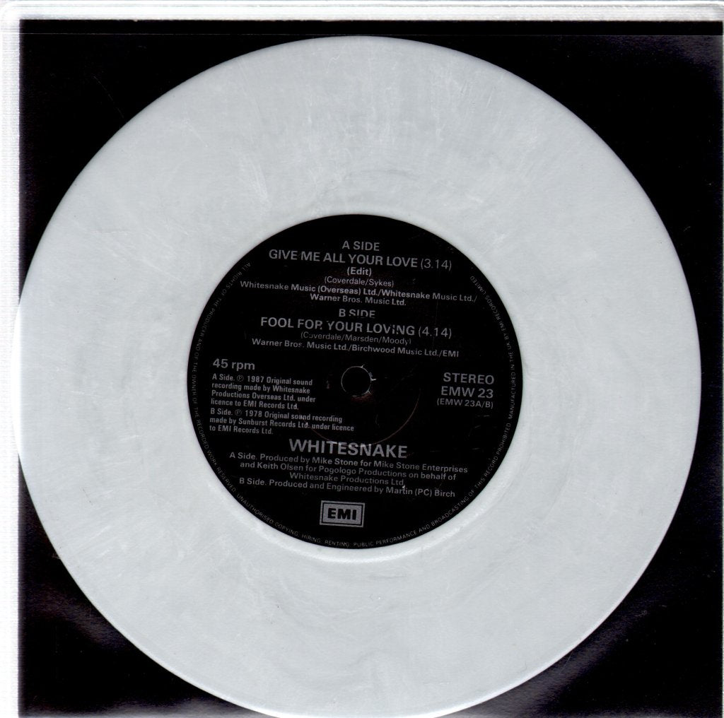 Whitesnake - Give Me All Your Love - 7 Inch