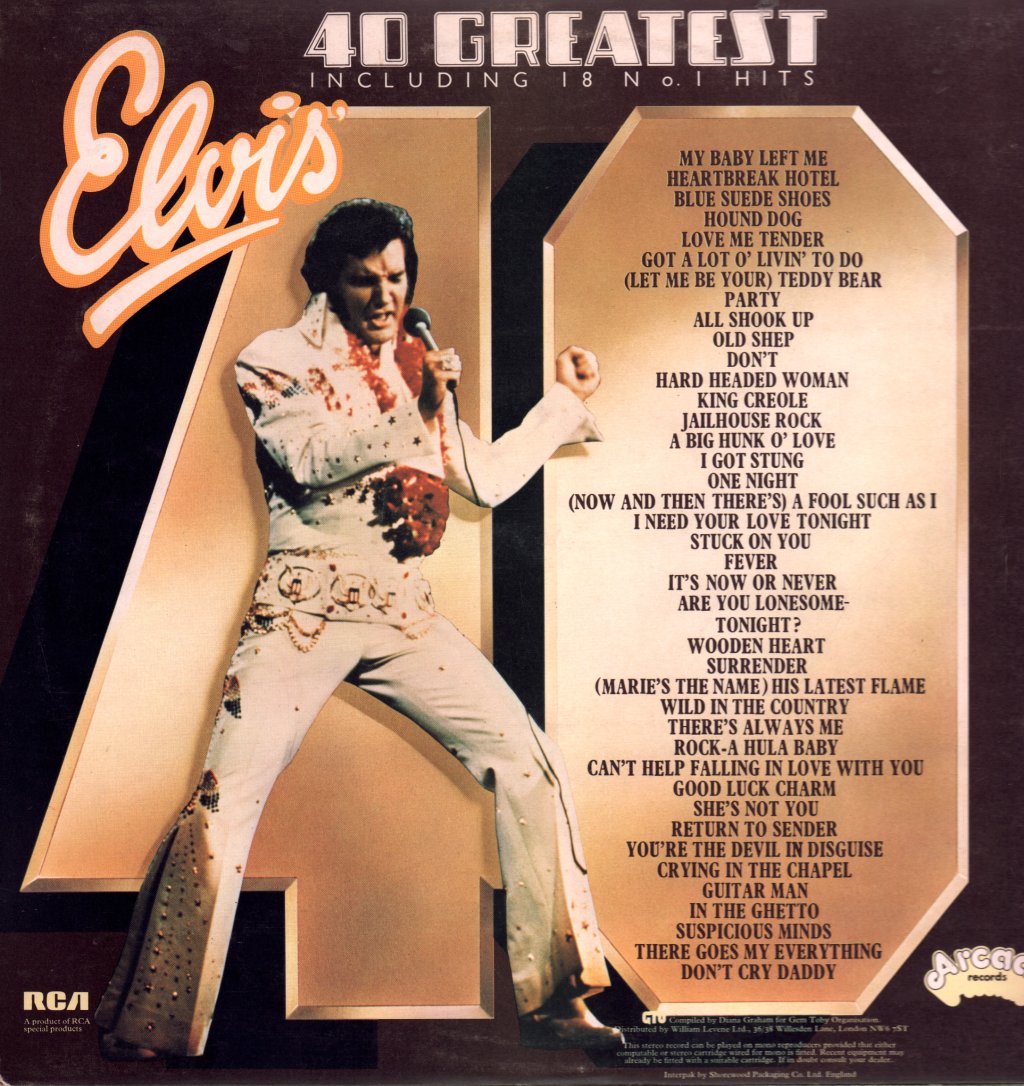 Elvis Presley - 40 Greatest - Double Lp