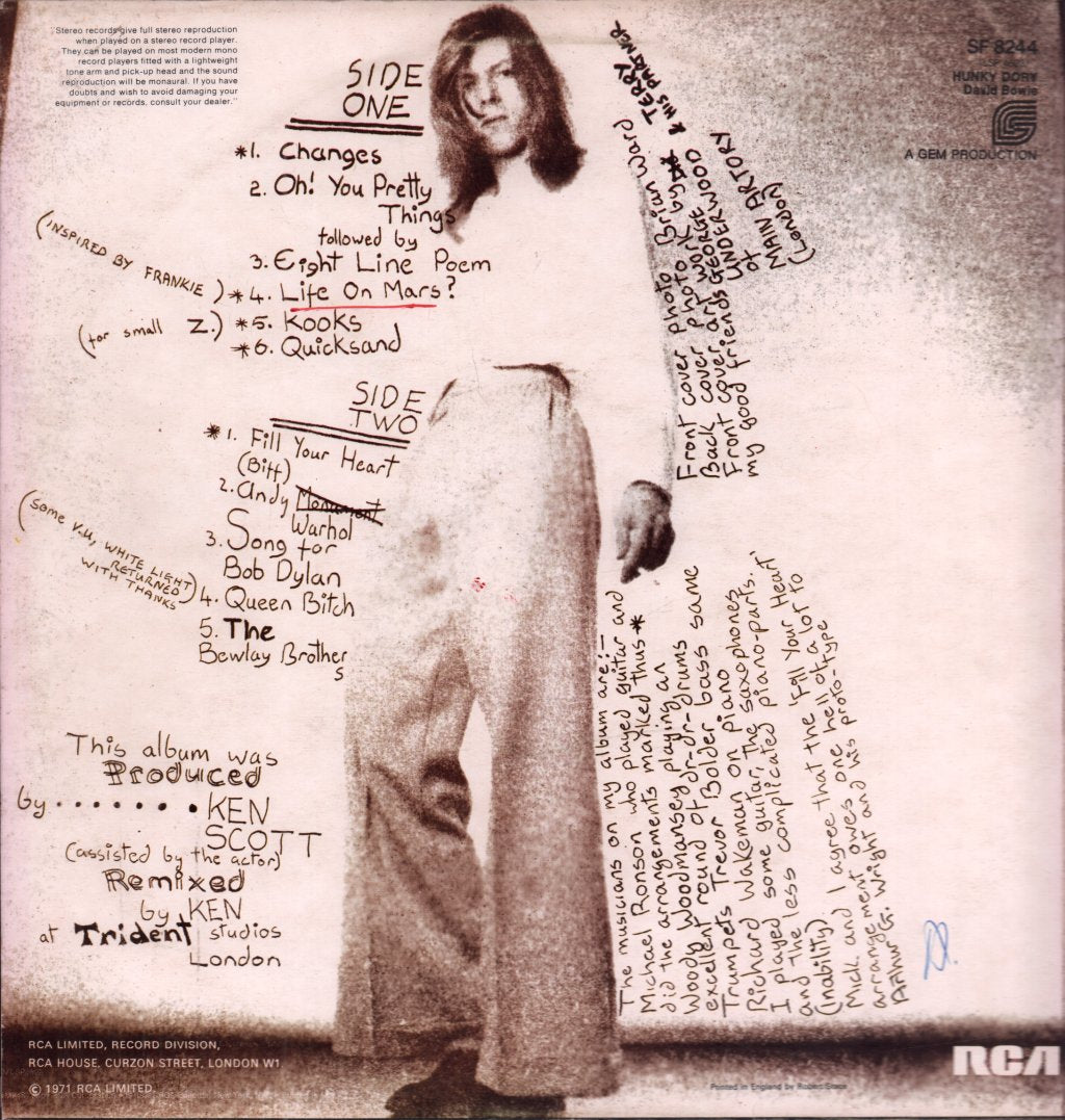 David Bowie - Hunky Dory - Lp