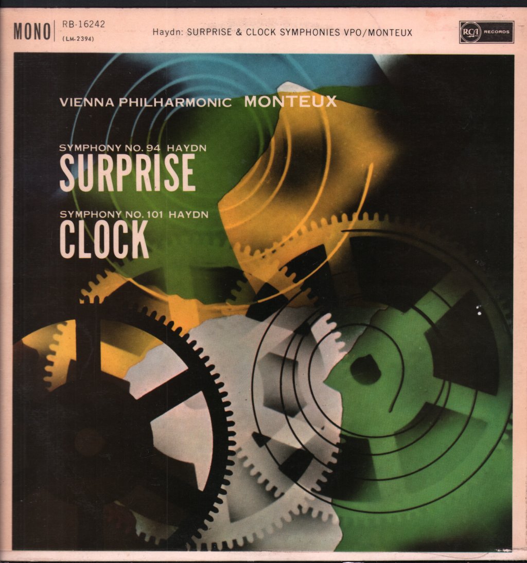 Pierre Monteux / Vienna Philharmonic Orchestra - Haydn - Suprise And Clock Symphonies - Lp