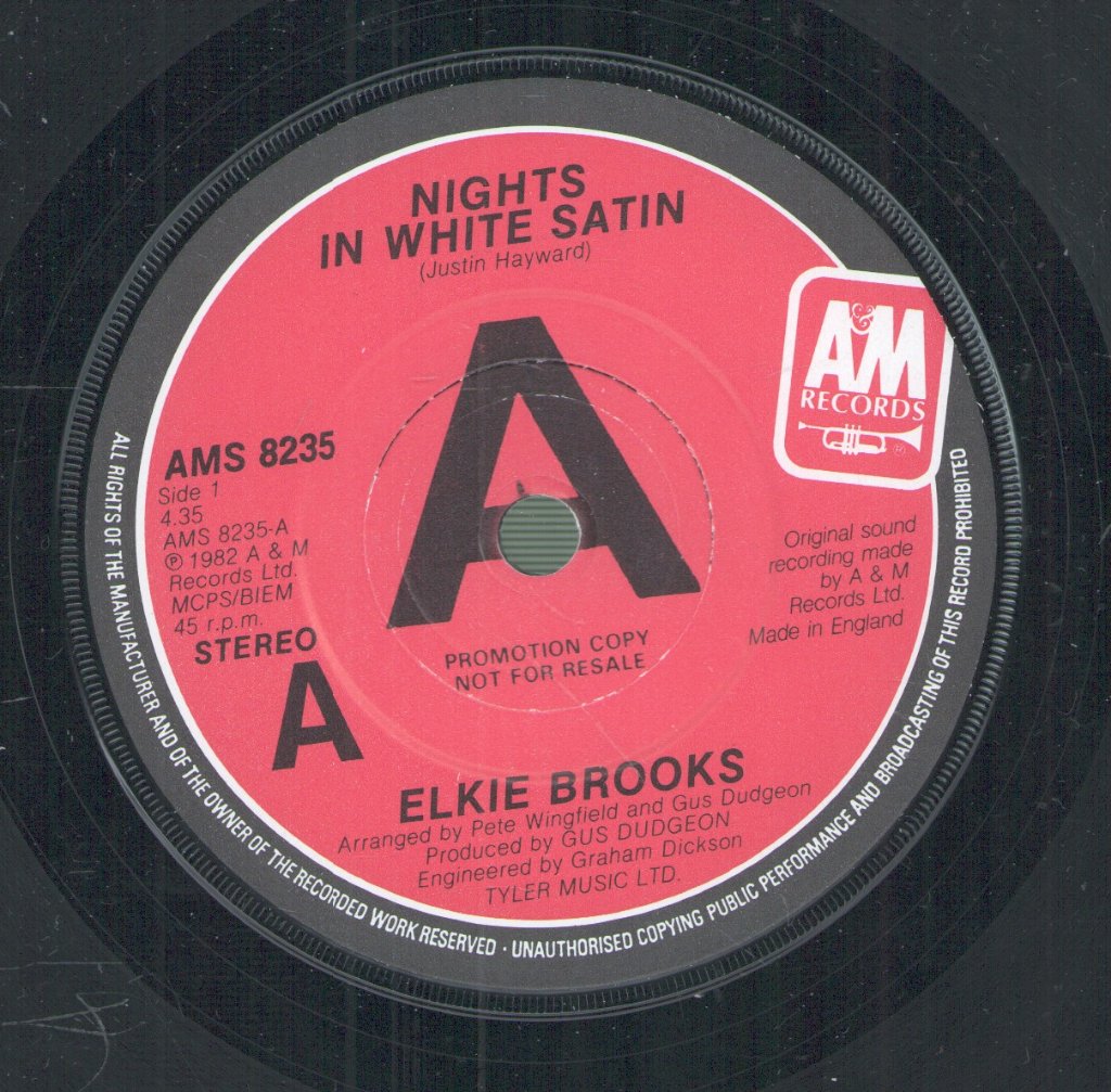 Elkie Brooks - Nights In White Satin - 7 Inch