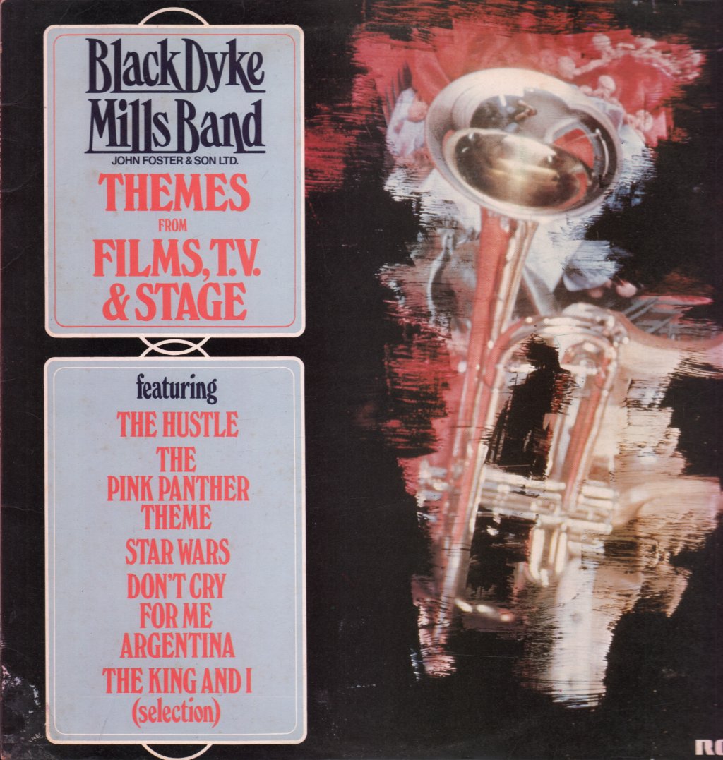 Black Dyke Mills Band - Themes From Films. TV And Stage - Lp