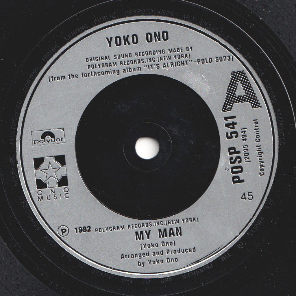 Yoko Ono - My Man - 7 Inch