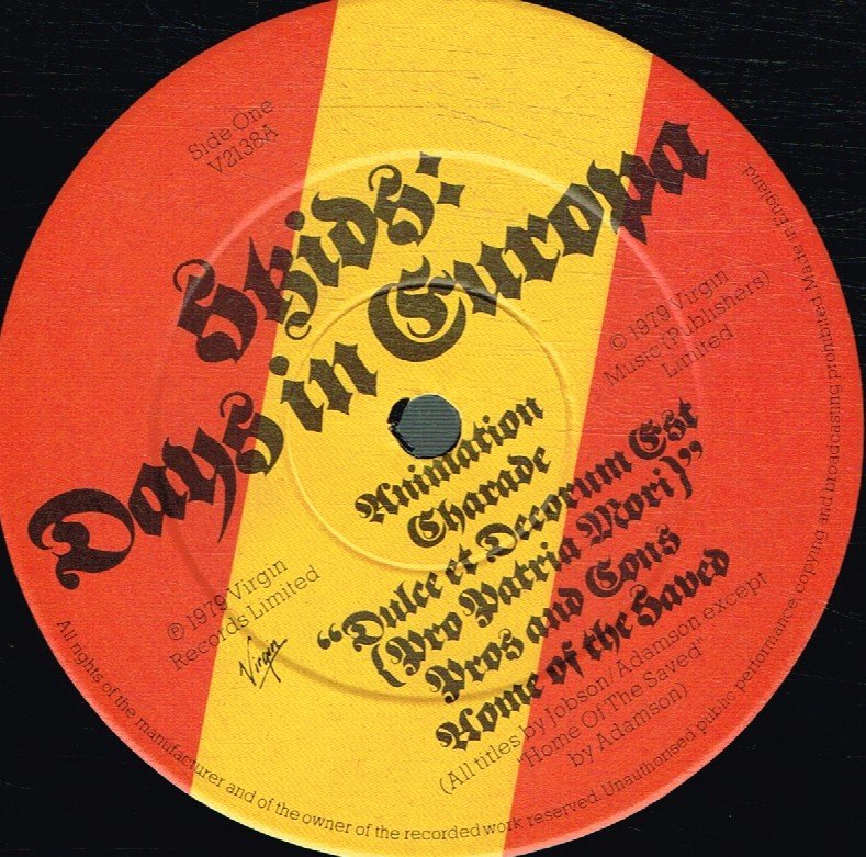 Skids - Days In Europa - Lp