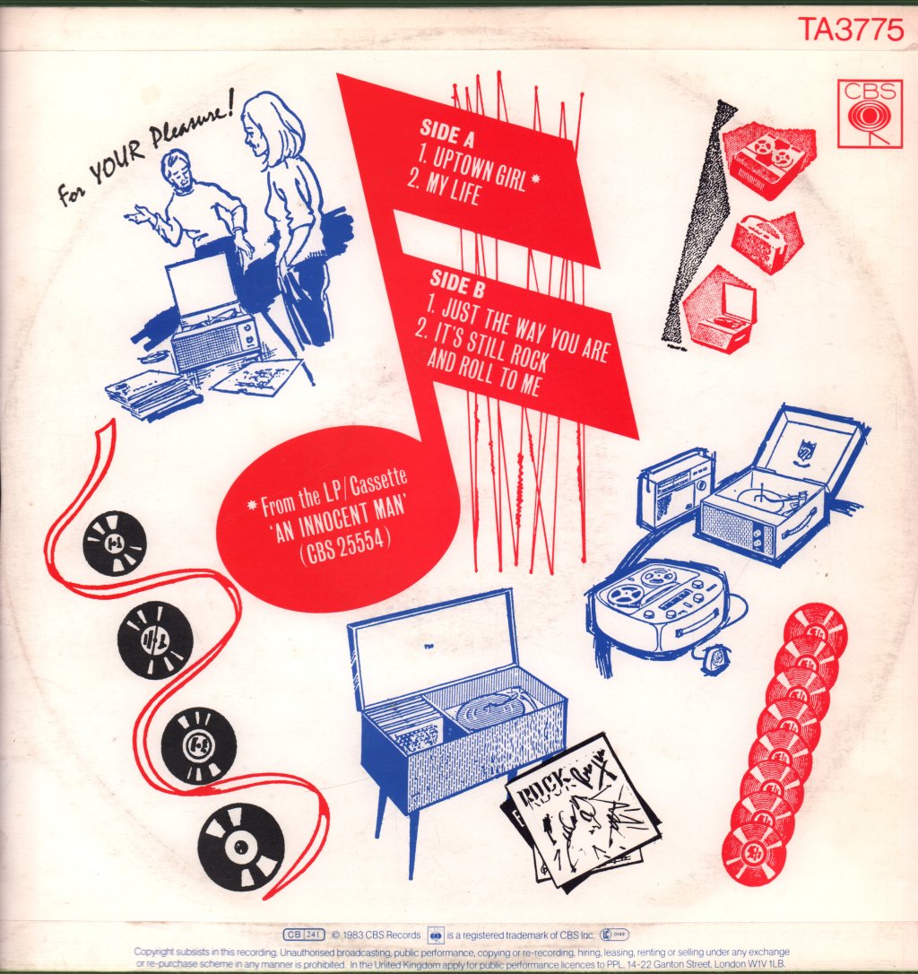 Billy Joel - Uptown Girl - 12 Inch