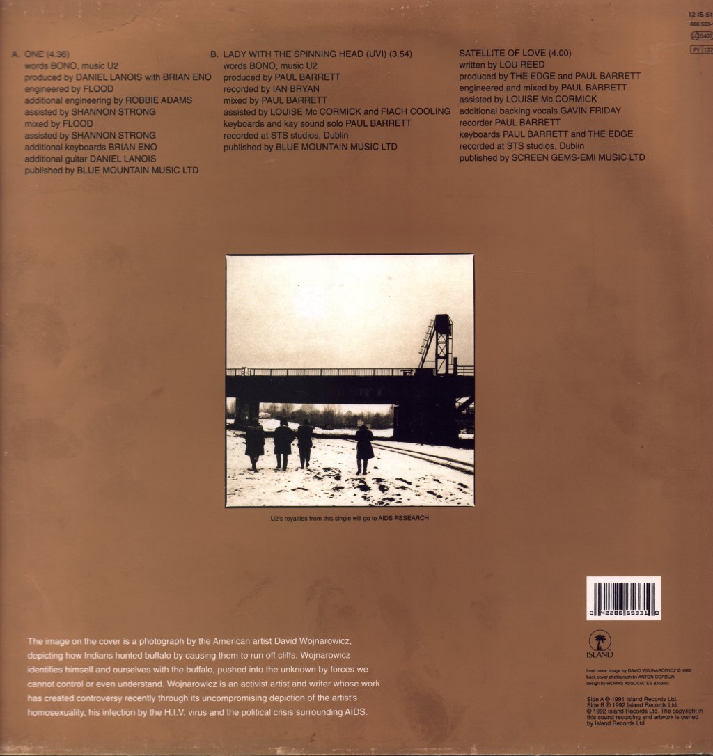 U2 - One - 12 Inch