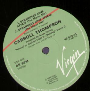 Carroll Thompson - Strangest Love Affair - 12 Inch