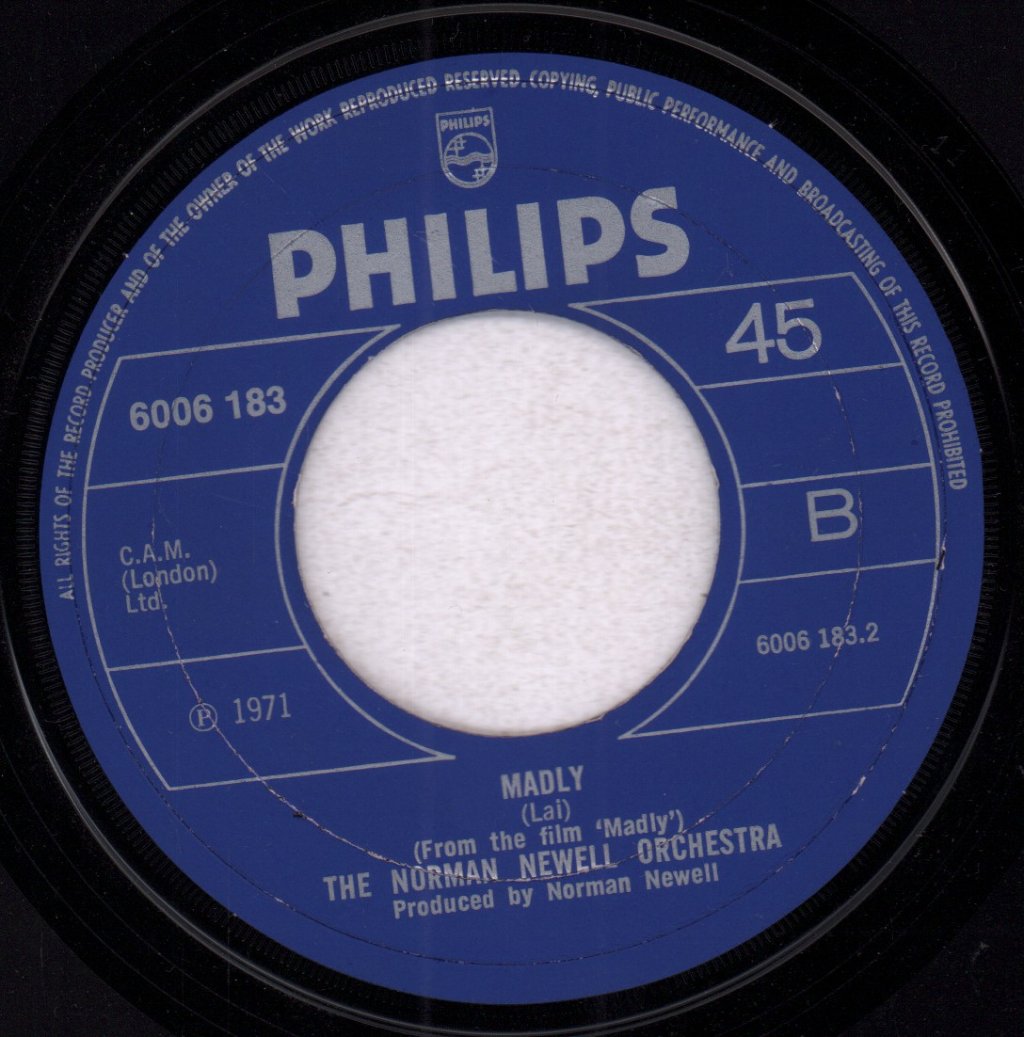 Norman Newell Orchestra - Love Theme From Spartacus - 7 Inch