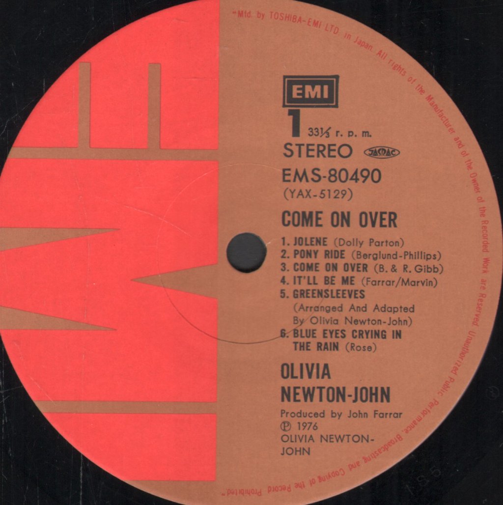 Olivia Newton John - Come On Over - Lp