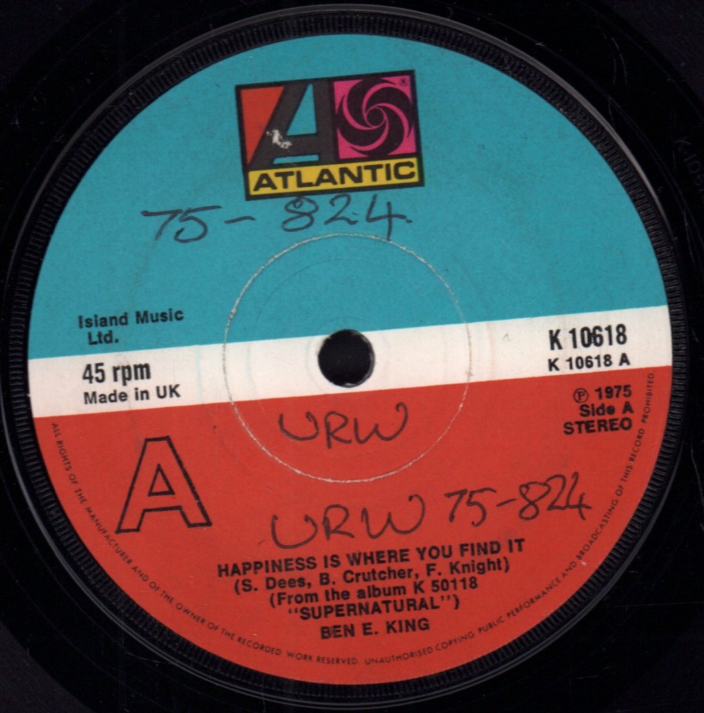 Ben E. King - Happiness Is Where You Find It - 7 Inch