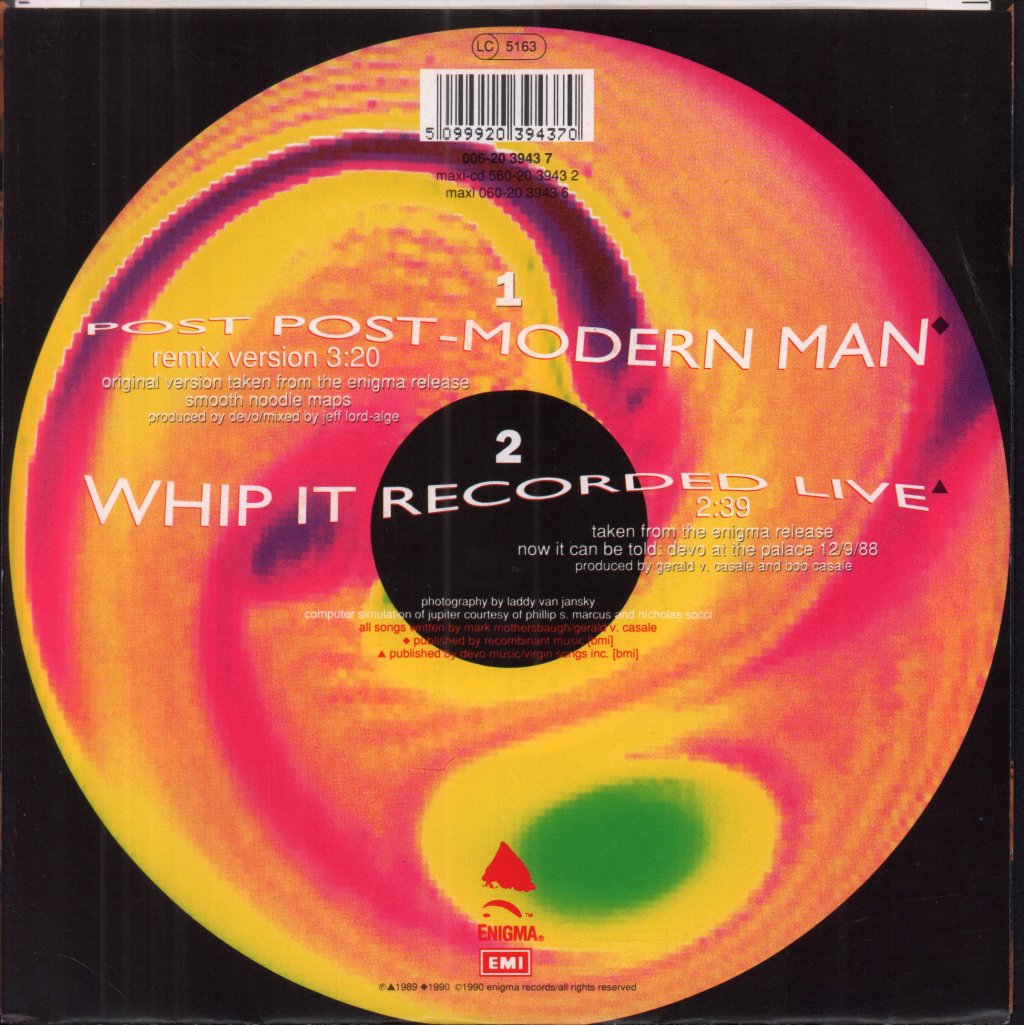 Devo - Post Post Modern Man - 7 Inch