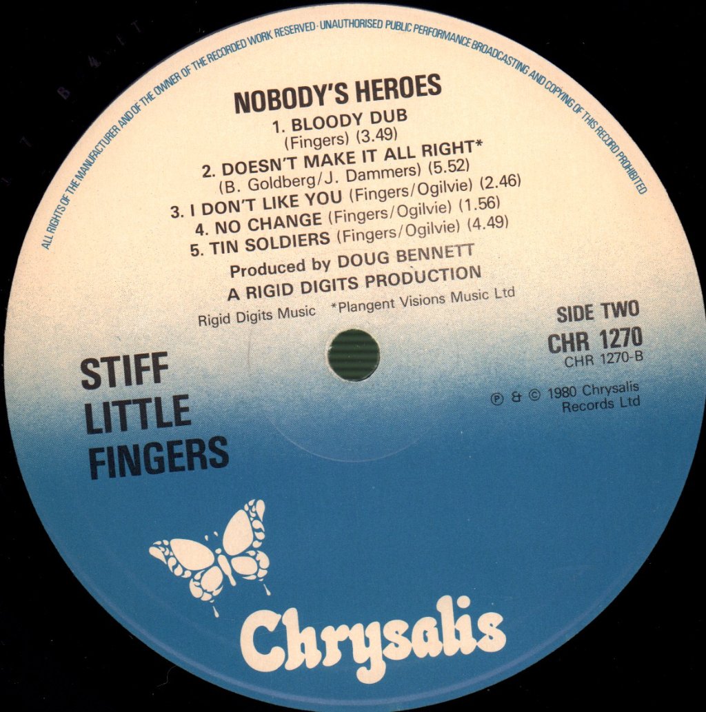 Stiff Little Fingers - Nobody's Heroes - Lp