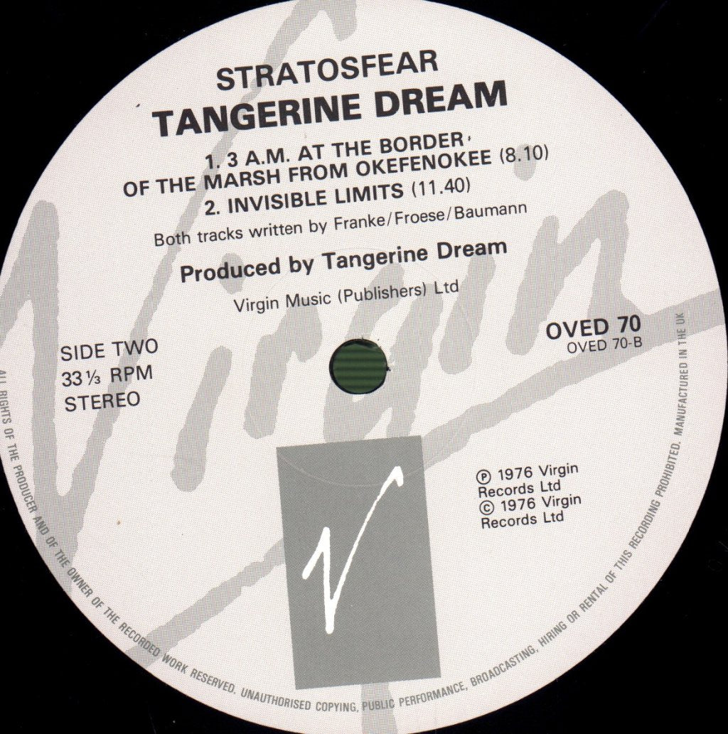 Tangerine Dream - Stratosfear - Lp