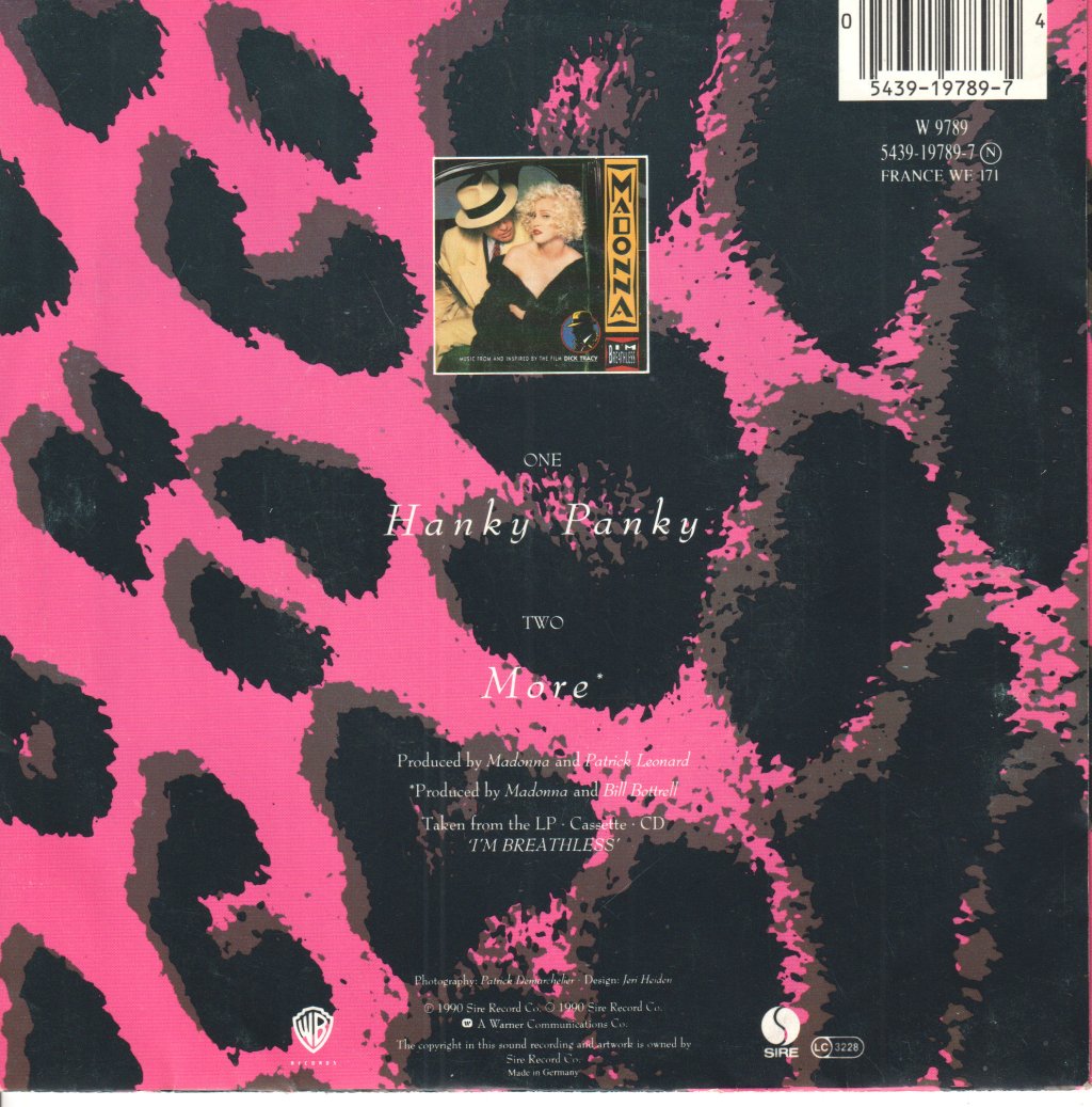Madonna - Hanky Panky - 7 Inch