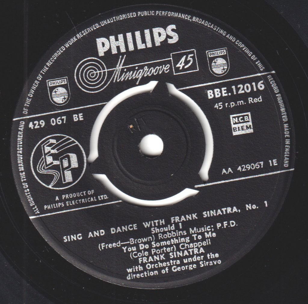 Frank Sinatra - Sing And Dance With Frank Sinatra - No.1 - 7 Inch