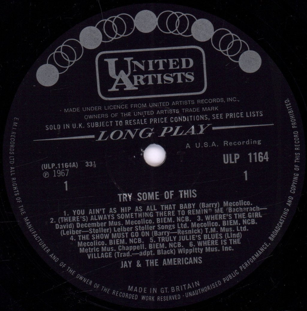 Jay And The Americans - Try Some Of This - Lp