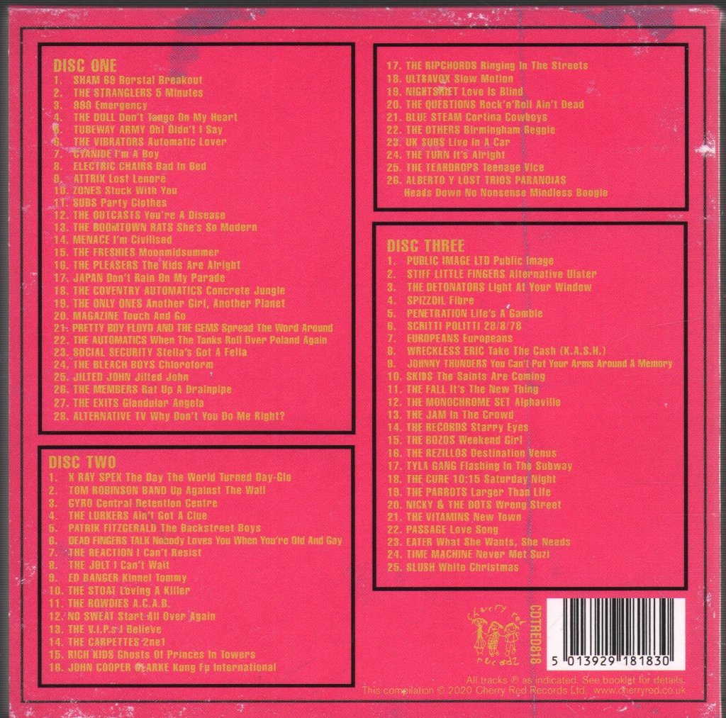 Various Artists - 1978: The Year The UK Turned Day-Glo - Cd Set