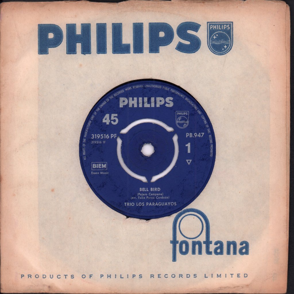 Trio Los Paraguayos - Bell Bird - 7 Inch