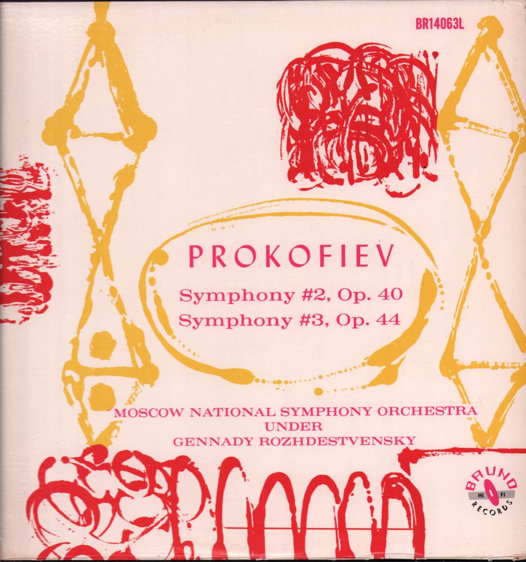 Gennadi Rozhdestvensky / Moscow National Symphony Orchestra London Symphony Orchestra - Prokofiev - Symphony #2, Op.40 / Symphony #3, Op.44 - Lp
