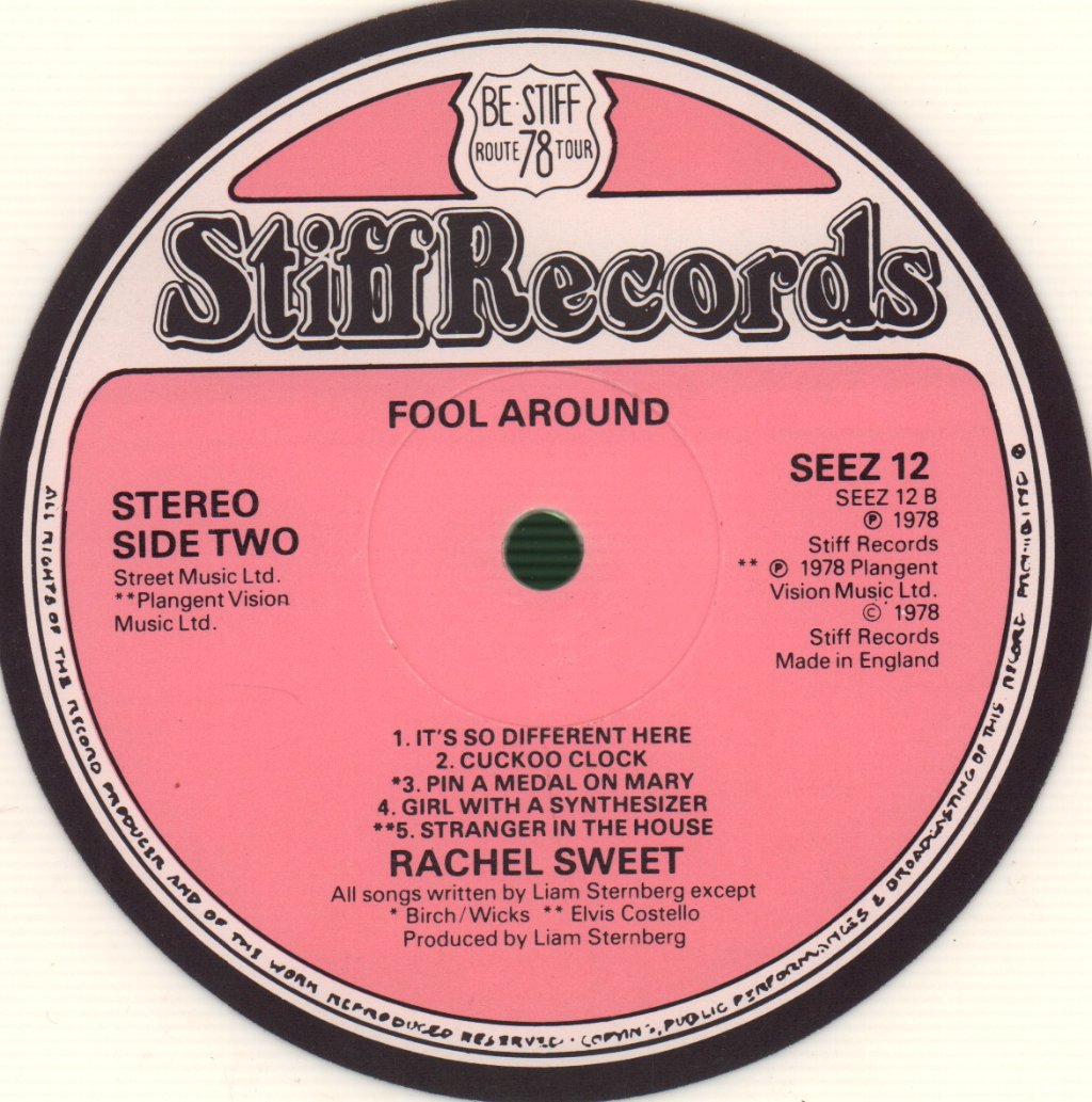 Rachel Sweet - Fool Around - Lp