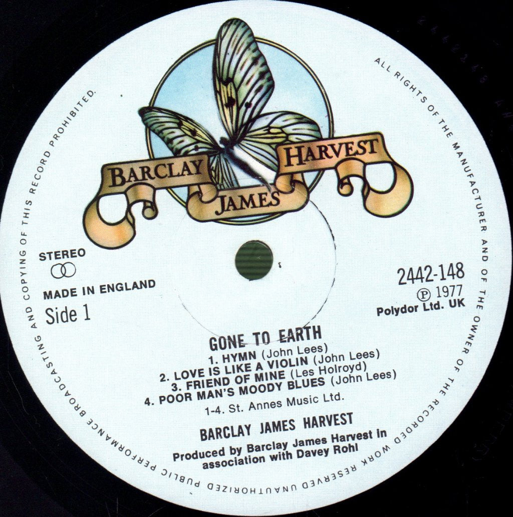 Barclay James Harvest - Gone To Earth - Lp – Vinyl Tap