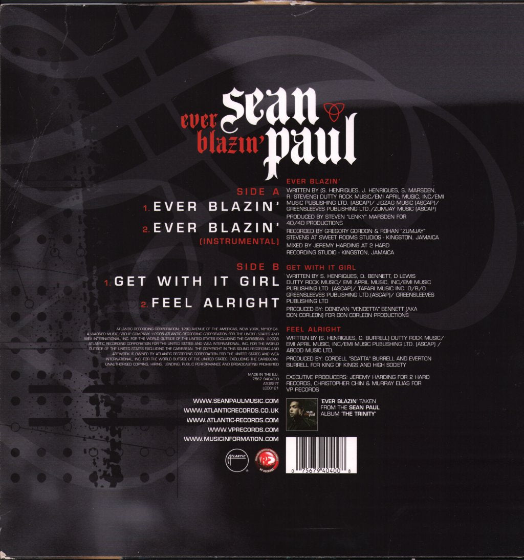Sean Paul - Ever Blazin' - 12 Inch