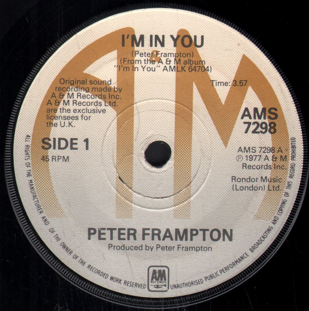 Peter Frampton - I'm In You - 7 Inch