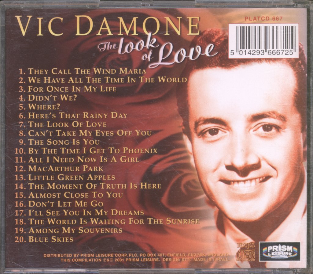 Vic Damone - Look Of Love - Cd