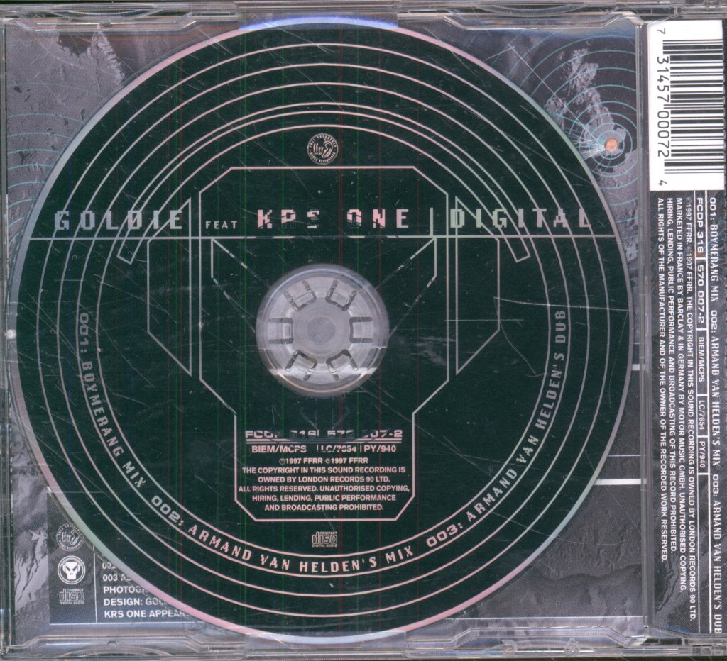 Goldie Feat Krs One - Digital - Cd