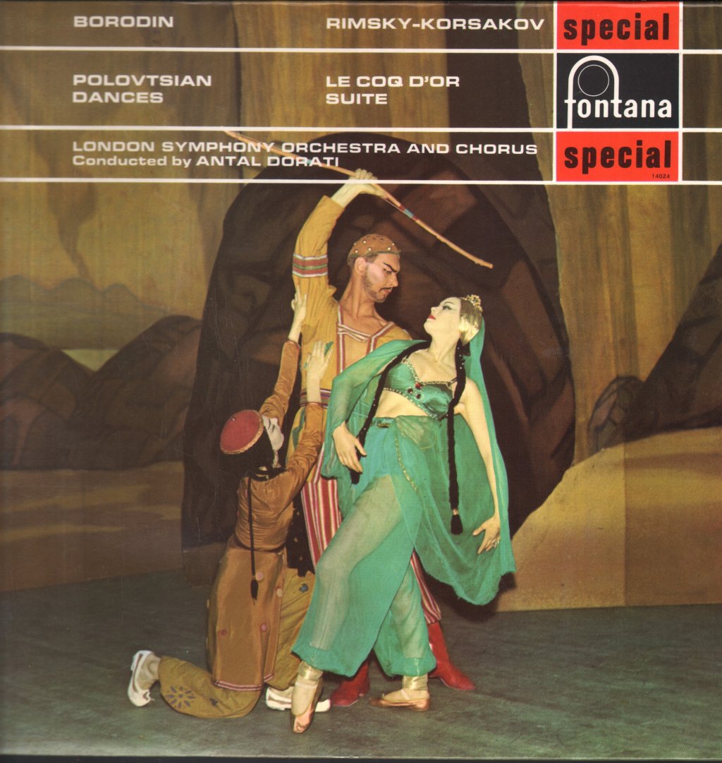 Antal Dorati / London Symphony Orchestra - Borodin - Polovtsian Dances / Rimsky-Korsakov - Le Coq D'Or Suite - Lp