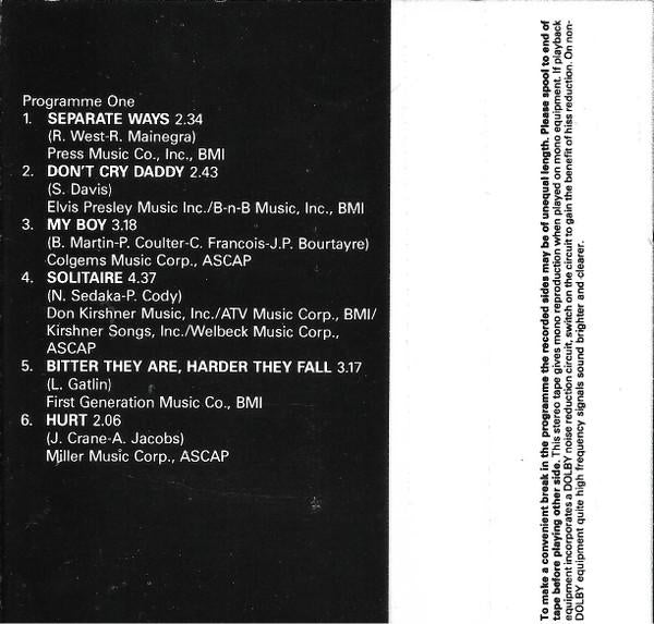 Elvis Presley - Always On My Mind - Cassette