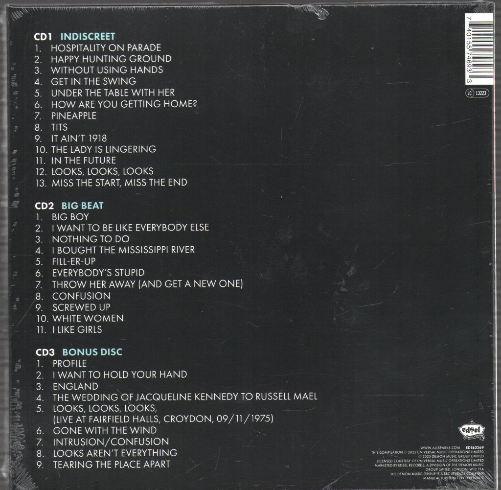 Sparks - 1975-1976 Indiscreet & Big Beat - Cd Set