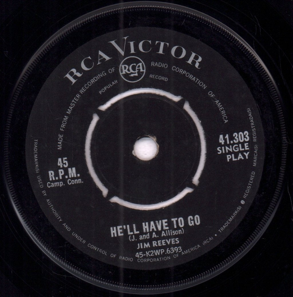 Jim Reeves - He'll Have To Go - 7 Inch