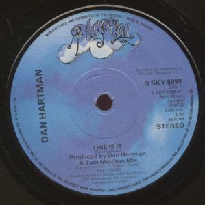 Dan Hartman - This Is It - 7 Inch