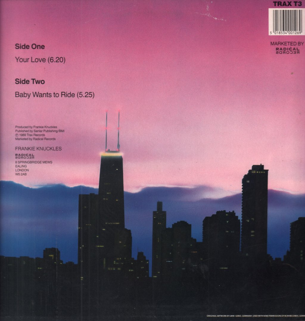 Frankie Knuckles - Your Love - 12 Inch