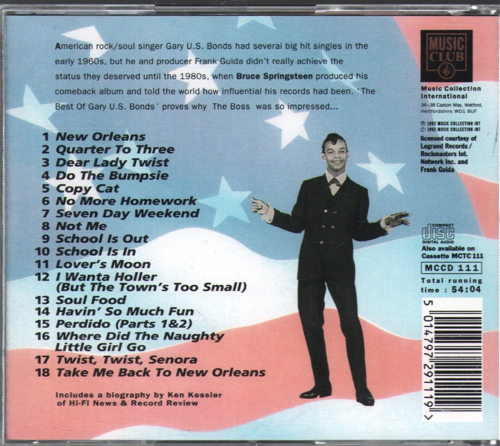 Gary U.S. Bonds - Best Of Gary U.S. Bonds - Cd