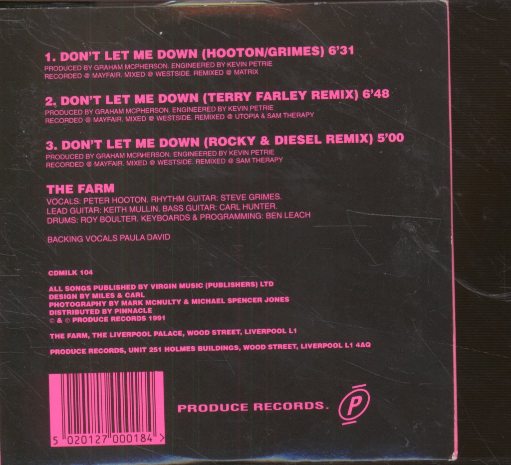 Farm - Don't Let Me Down - Cd