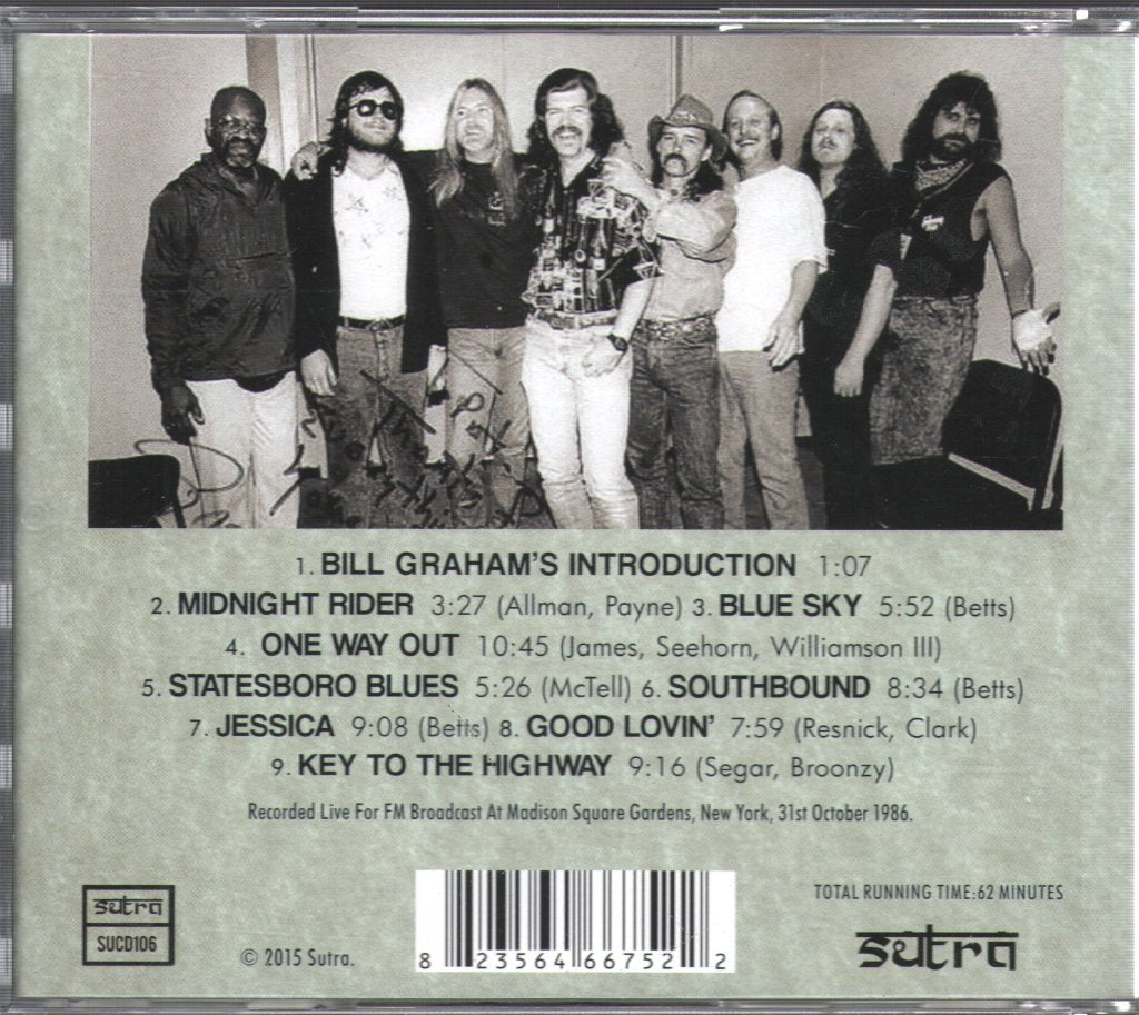 Allman Brothers Band - Crackdown Concert 1986 - Cd