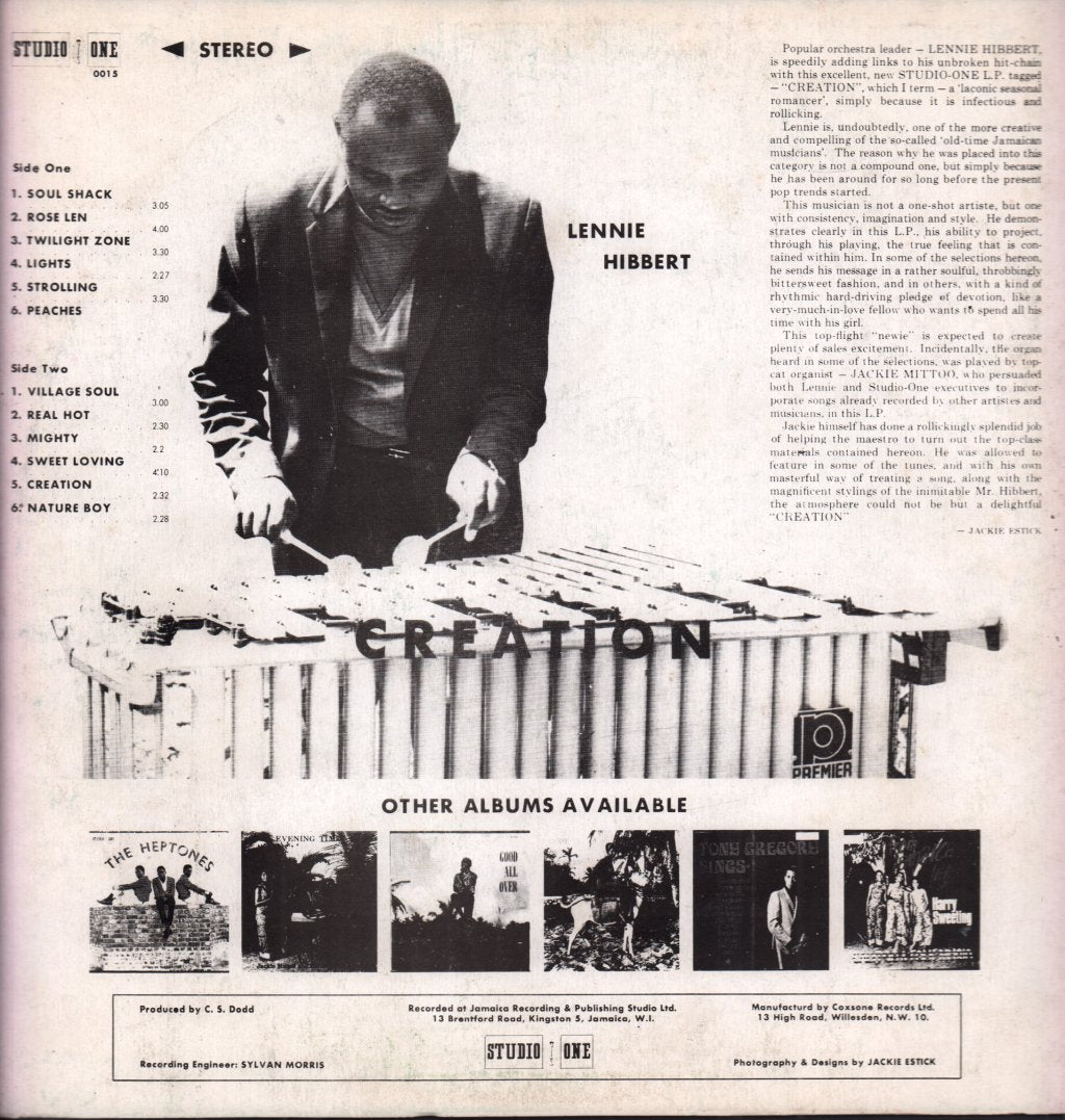Lennie Hibbert - Creation - Lp