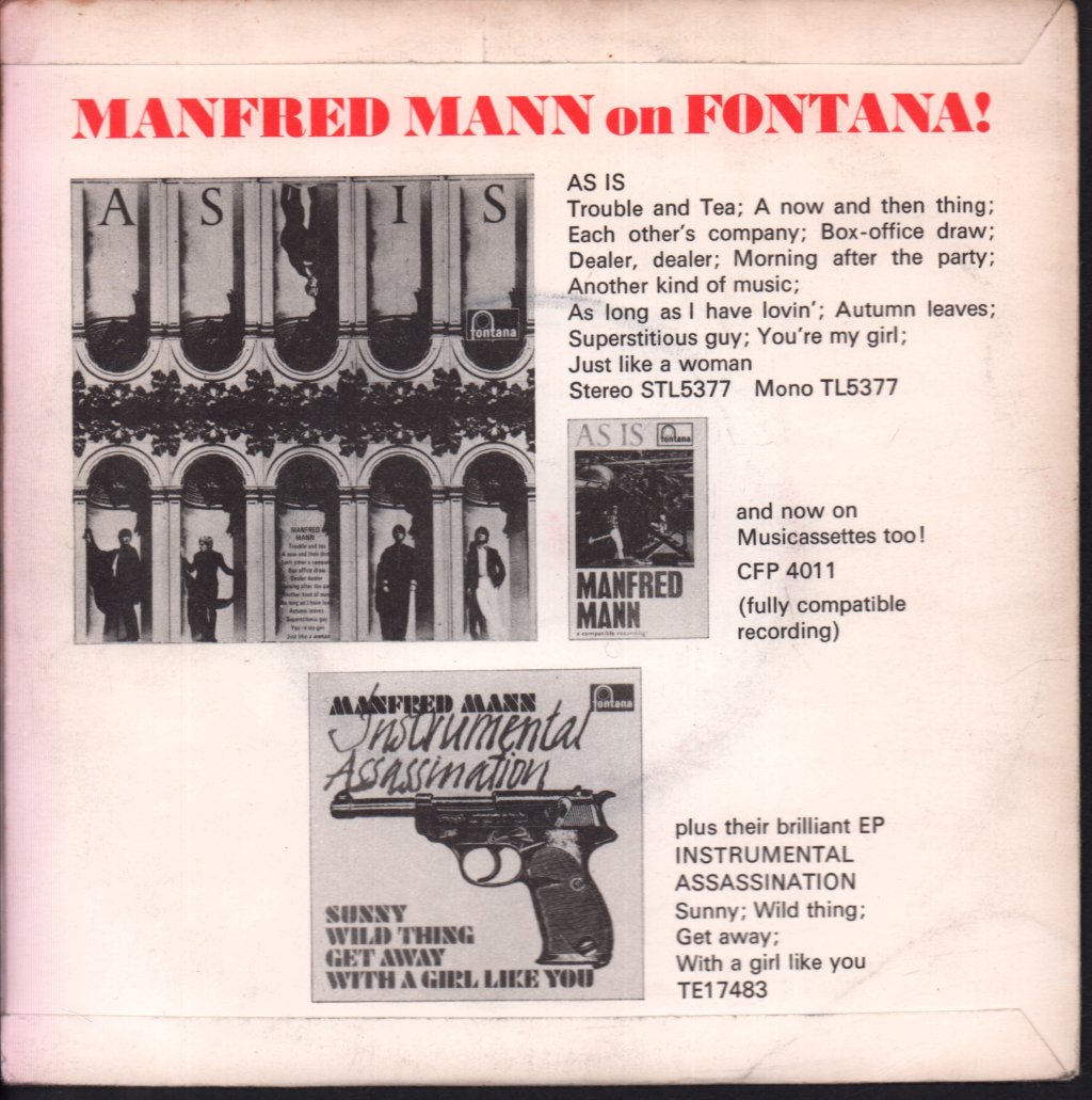 Manfred Mann - Ha Ha Said The Clown - 7 Inch