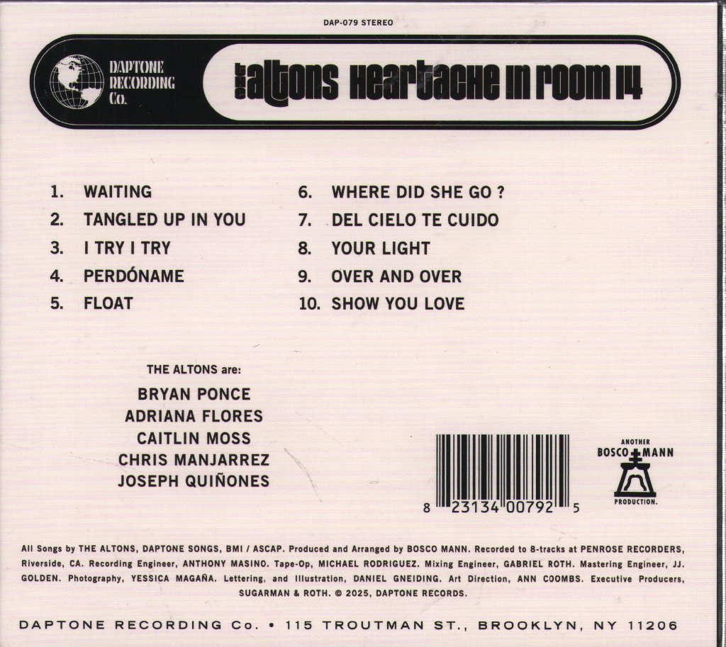 Altons - Heartache In Room 14 - Cd