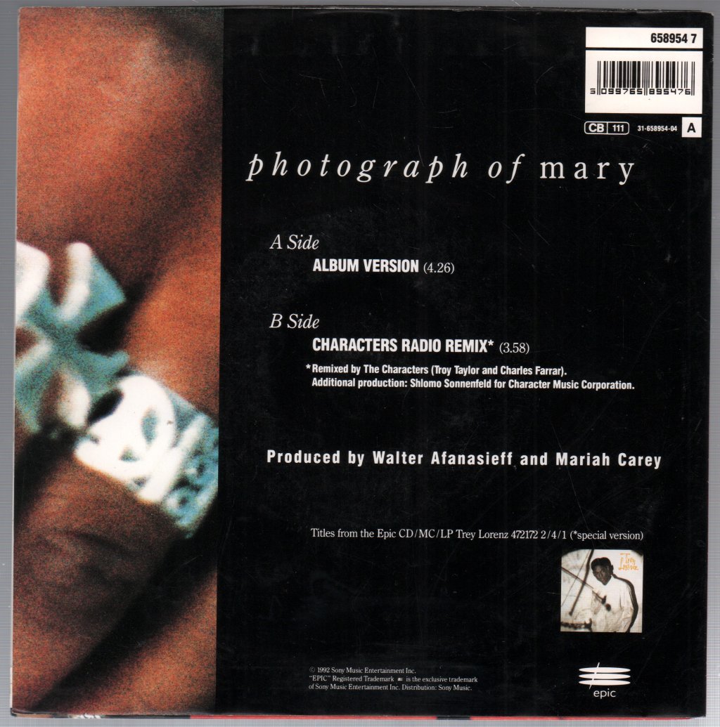 Trey Lorenz - Photograph Of Mary - 7 Inch