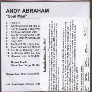 Andy Abraham - Soul Man - Cdr